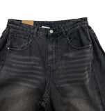 SIDE TUCK BALLOON DENIM
