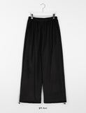 [BAONHAUS] Pmoi Mink Brushed Banding String Corduroy Wide Pants