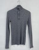 Turtleneck Ribbed Warmer T-Shirt