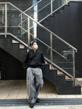 Curve Line Crop Nylon Jacket