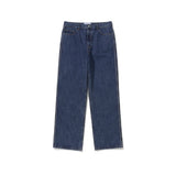 SIDE CHECK RELAXED DENIM PANTS