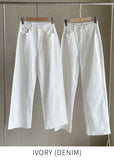Supe Cotton Wide Banding Denim Pants
