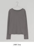 [BAONHAUS] Seden Modal Layered Round T-shirt