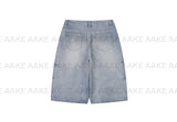 CAT WASHED BERMUDA DENIM