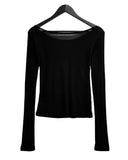 Basic Boat Neck See-Through Tee