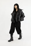 Bio strap long leather boots