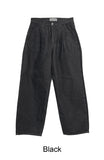 Lian Pintuck Wide Denim Pants