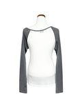 Soft Summer Raglan One-Shoulder Long Sleeve
