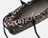 Kimu Leopard Baguette Shoulder Bag