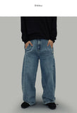 Snap Button Denim Pants