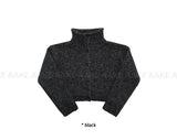 BOCASHI HIGH-NECK CARDIGAN