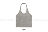 POP HALTER KNIT SLEEVELESS