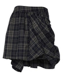 Asymmetrical Draped Layered Skirt