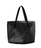 [mnem] Oversized Leather Shopper