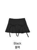 Double Ribbon Mini Skirt