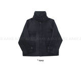 (WOOL) HIGH-NECK HALF COAT