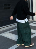 Fleece Cargo Balloon Pants