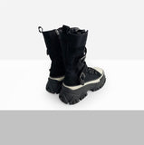 Solea Buckle Suede Middle Boots