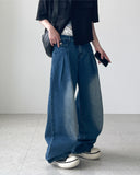 Deal Pocket Two Tuck Wide Denim