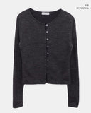 Bijou Vivid Button Wool Cardigan