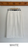 Judia Slit Belt Skirt