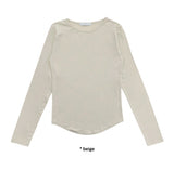 SILKY ROUND SLEEVE T
