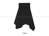 SHIRRING UNBALANCE SKIRT