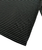 STRIPE BUTTON HOOD T