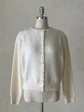Onlyyou Round Short Sleeve Knit Cardigan