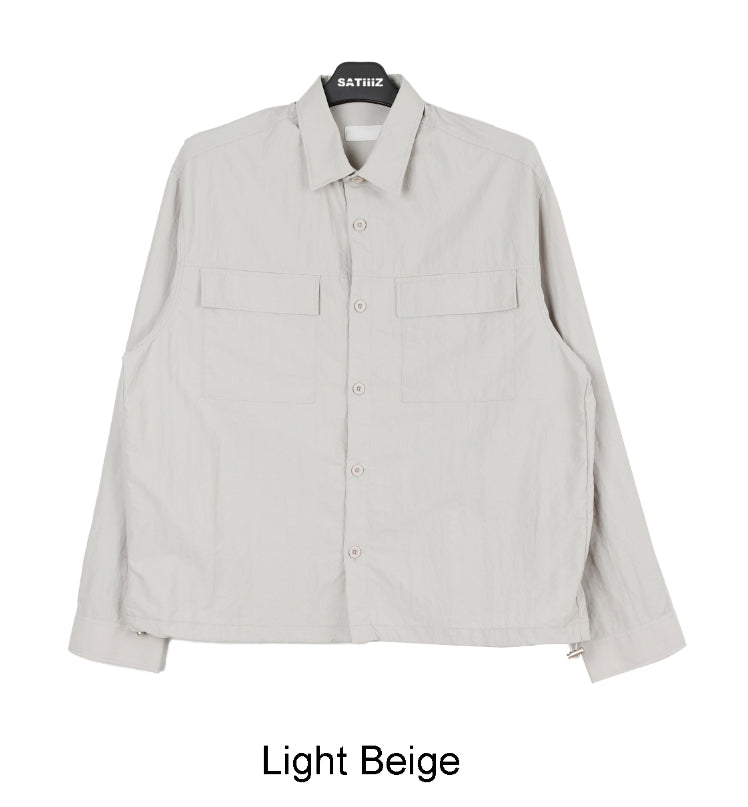 【SATIIIZ】Dozen Nylon String Shirt Jacket SATIIIZ (サティーズ) - ダズンナイロンストリングシャツ