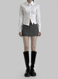 Latte Corset Shirt