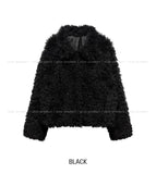 Titi Shearling Crop Fur Jacket