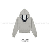 [SET] BUTTON V-HOODIE & HALTER