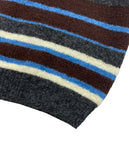 (WOOL) STRIPE HALF KNIT