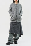 (W) Rier Checked Wool Skirt