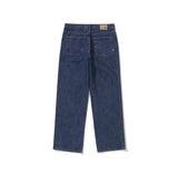 SIDE CHECK RELAXED DENIM PANTS