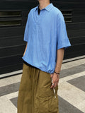 Seersucker Stripe Half Shirt