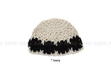 FLOWER CROCHET BEANIE