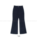 CURVED CORDUROY BOOTCUT PANTS