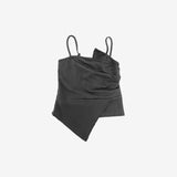 pesh string bolero + shirring sleeveless + shorts set