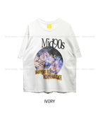 Perm Printing Crop Short Sleeve T-shirt