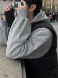 Unisex basic 2-way hood zip-up