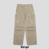 Mute Dyeing Wide Cargo Pants