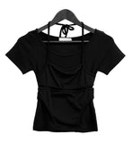 Swim Layered Halter U-neck Tee