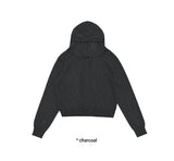 COMFY KNIT HOOD ZIP-UP