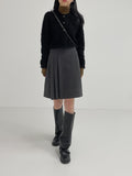 Bisque Crop Fur Cardigan