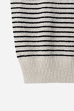 Terry Striped Collar Knit
