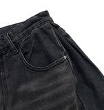 SIDE TUCK BALLOON DENIM