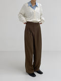 Lau High Waist Wide Slacks
