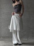Rose shirring halter top